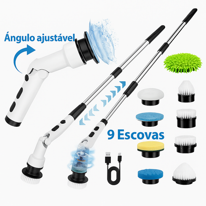Escova de limpeza multiusos 9 em 1