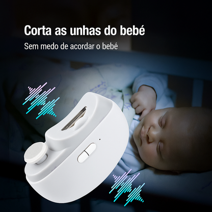 🎁 Perfeito para todas as idades 👵👶 Cortador de unhas elétrico automático 3 em 1 com polimento