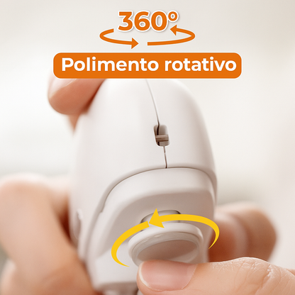 🎁 Perfeito para todas as idades 👵👶 Cortador de unhas elétrico automático 3 em 1 com polimento