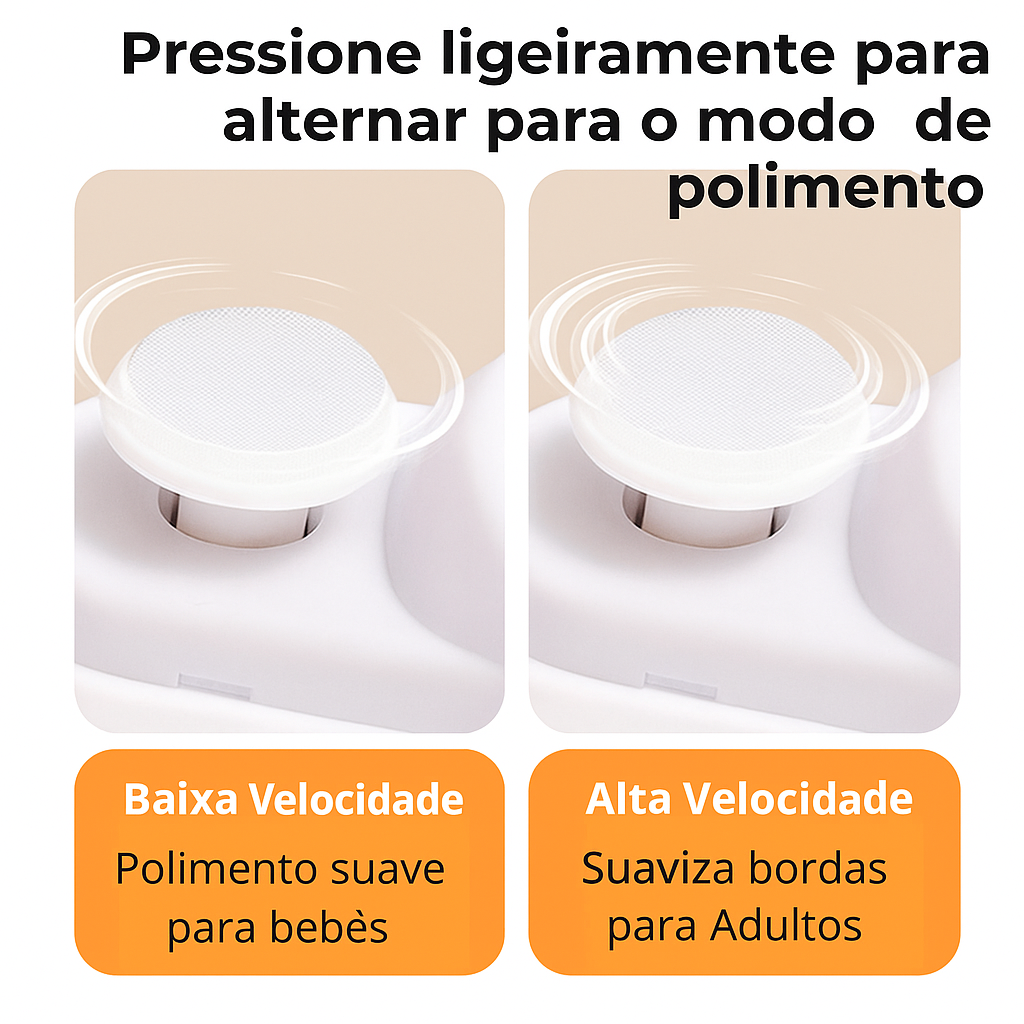 🎁 Perfeito para todas as idades 👵👶 Cortador de unhas elétrico automático 3 em 1 com polimento