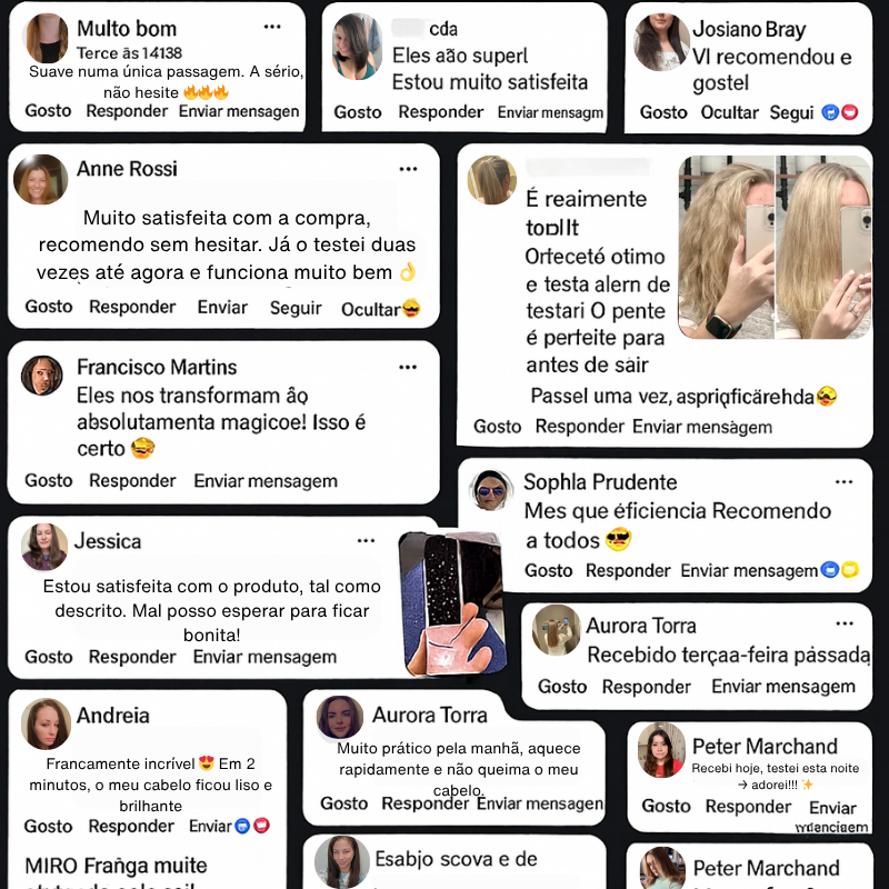 Mini escova portátil aquecida